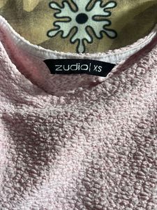 Cute Textured Baby Pink Top
