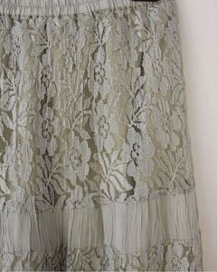 Whimsical lace tiered skirt
