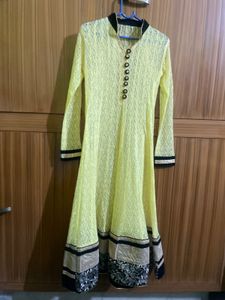 Yellow Anarkali Kurta in perfect condition