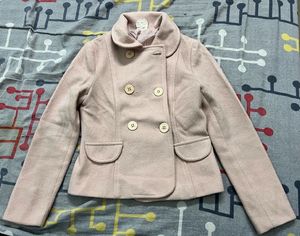 Pink Double-Breasted Coat