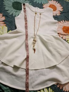 Women's white colored top-S Size