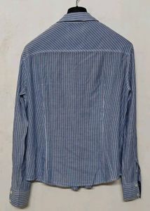 Guess Vintage Blue Striped Button-Up Shirt