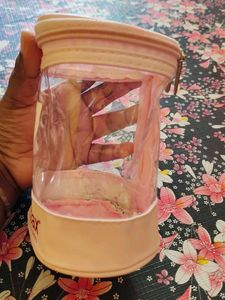Cute Pink Travel Makeup Bag