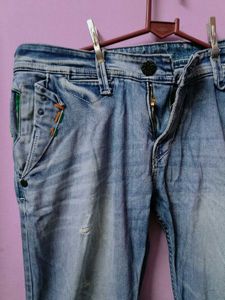Light Wash Distressed Jeans