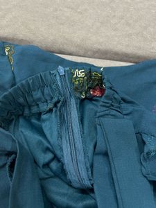 Embroidered Teal Co-ord Set