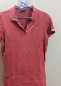 Puma Women's Red Polo Shirt
