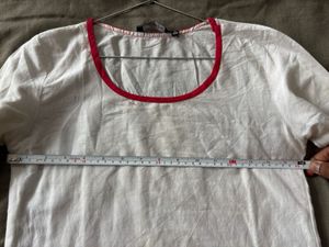 white kurta melange by lifestyle