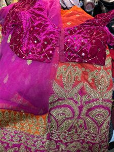 Shaded Lehenga Full Set