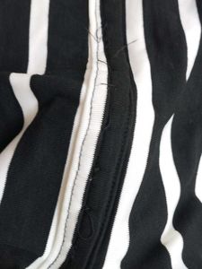 Striped Black &amp; White Top
