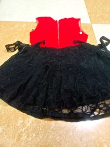 Red &amp; Black Frock