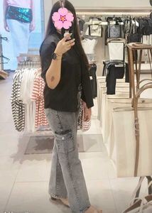Grey Cargo Jeans [FREE DELIVERY CHARGES]