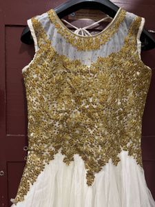 Stunning White and Gold Gown