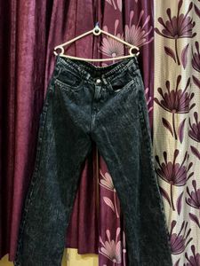 Acid Wash Wide Leg Jeans