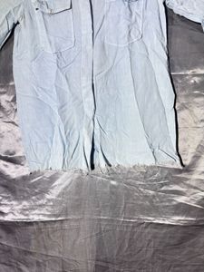 ZARA Light Blue Casual Long Sleeve Shirt