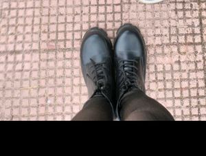 Chunky Black Combat Boots