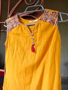 Branded Beautiful Cotton Kurta With Patch Pocket💛
