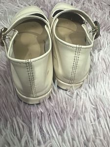 Cream Mary Jane Style Flats