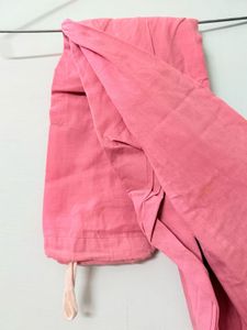 Floral Printed Red Pink Kurta set
