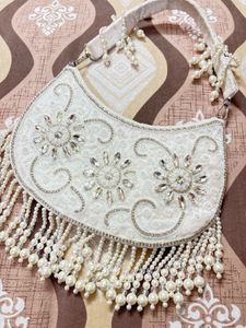 bridal crystal handbag