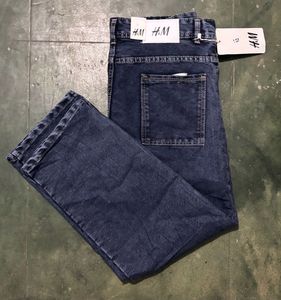 H&amp;M Embroidered Wide Leg Jeans