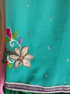 Embellished Pink Saree