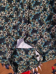 Men's Floral Print Casual Shirt