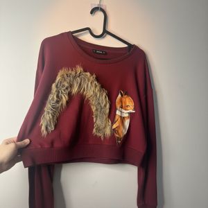Cute Fox Graphic Sweatshirt