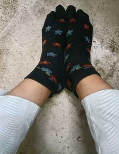 Cute Floral Toe Socks