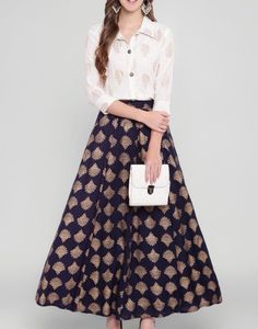 Elegant White Printed Kurta