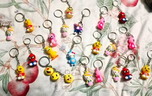 Cute Character Keychains Collection