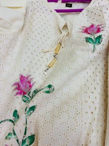 Elegant hand painted hakoba 3 piece suit set