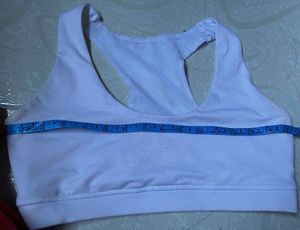 white Racerback Sports Bra – Size L