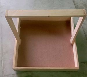 Wooden Basket With Handle (12*12)