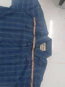 Men's Blue Checked Shirt