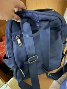 Chic Navy Nylon Backpack