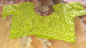 Designer Printed Saree Blouse