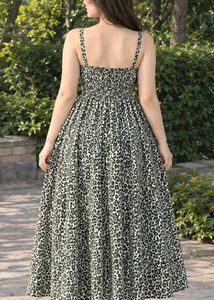 Chic Leopard Print Midi Dress
