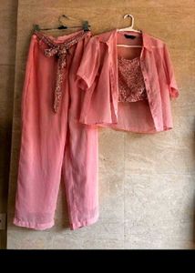 Pink Sequinned Co-ord Set