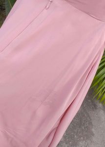 Elegant Pink Maxi Dress with High Slit