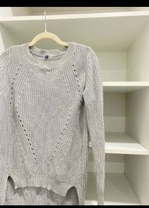 Women Grey Knit Sweater