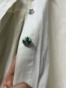 Cute Denim Shorts with Animal Embroidery