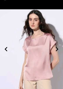 Elegant Pink Satin Top