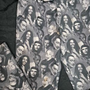 low waist y2k Print Flare Pants bootcut