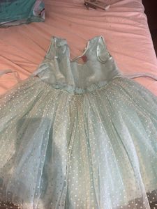 Elegant Baby Girl's Blue Dress