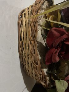 Artificial Flower Arrangement Basket
