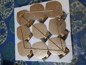 Tealight Light Weight Craved Metal Holder