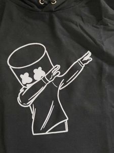 Black Marshmello Graphic Hoodie( everysize availa