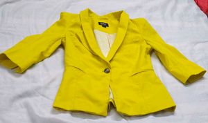 Only Brand Yellow Blazer