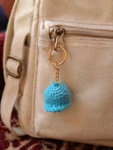 Crocheted Hat Keychain