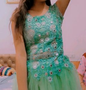 Green Lehnga/ Gown
